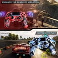 thumbnail image 2 of Game Controller Work for P-4/Slim/Pro & PC, Wireless Controller with Dual Vibration/3.5mm Audio Jack/6-Axis Gyro/Touch Pad, 2 of 5