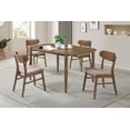 thumbnail image 2 of Dortch 5-piece Oval Solid Wood Dining Set Walnut, 2 of 15