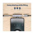 thumbnail image 4 of 2In1 USB Type-C to USB C/3.5mm Earphone Adapter Headphone DAC Audio Converter 32Bit/384KHz Digital Decoder PD27W Grey, 4 of 5