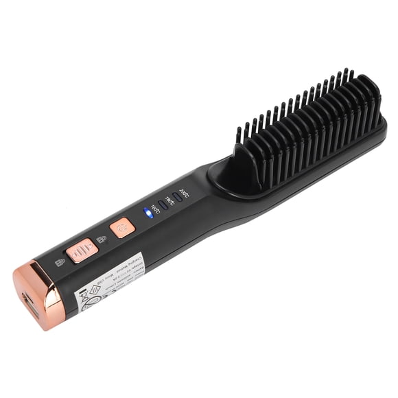 Plancha de pelo Cepillo alisador de pelo Peine alisador eléctrico Peine de calefacción Peine caliente Herramienta de peinado Para Beleza Ecomeon no