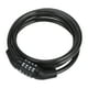 thumbnail image 1 of Candado de bicicleta Unique Bargains, candado de seguridad con combinación de 4 dígitos, cadena para bicicleta (no se puede reiniciar), acero, 116 cm, negro, 1 pieza, 1 of 6