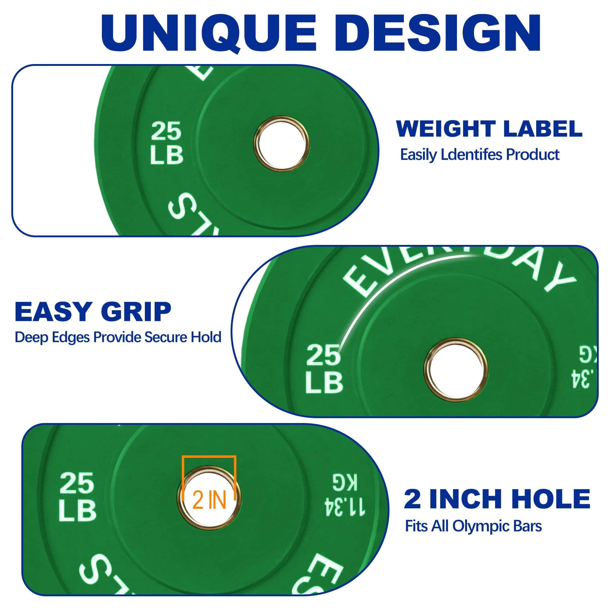 BalanceFrom Olympic Bumper Plate Weight Plate with Steel Hub, Color Coded, 100 lbs Set with 6FT Olympic Barbell and Clips, Multiple Packages