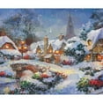 thumbnail image 2 of CafePress - Snow Christmas Village Low Poly Throw Blanket - Soft Fleece Throw Blanket, 50"x60" for All Ages, 2 of 2