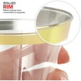 thumbnail image 6 of 9 oz Gold-Rim Disposable Plastic Cups (100 Pack) Elegant Tumblers Glasses for Parties, Weddings, Holidays, Dessert Tumbler, Bulk Drinking Cup for Fruit Punch, Cocktails, Wine, 6 of 8