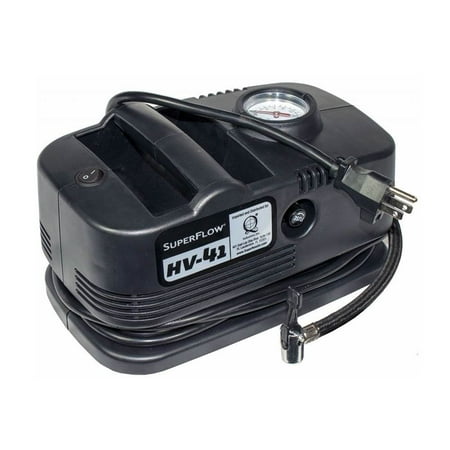 SuperFlow HV41 2 Amp 120 Volt Electric Corded Tire Air Compressor with Gauge