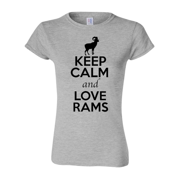Junior Keep Calm And Love Rams Farm Snake Animal Lover T-Shirt Tee