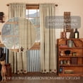 thumbnail image 4 of Primitive Panel Pair Abilene Star Scalloped Window Curtains TCC Brands, 4 of 5