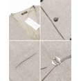 thumbnail image 5 of COOFANDY Men's Formal Waistcoat Regular Fit Business Dress Vest 4 Button, 5 of 6