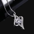 thumbnail image 2 of Collar Blanco en Plata 925, Circonita, Diamante, Regalo para el Día de la Madre San Valentín, 2 of 5