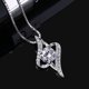 thumbnail image 2 of CHAO Collar Blanco en Plata 925, Circonita, Diamante, Regalo para el Día de la Madre San Valentín, 2 of 5