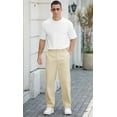 thumbnail image 4 of Iceglad Men's Stretch Cotton Straight Fit Casual Chino Pants, 4 of 8