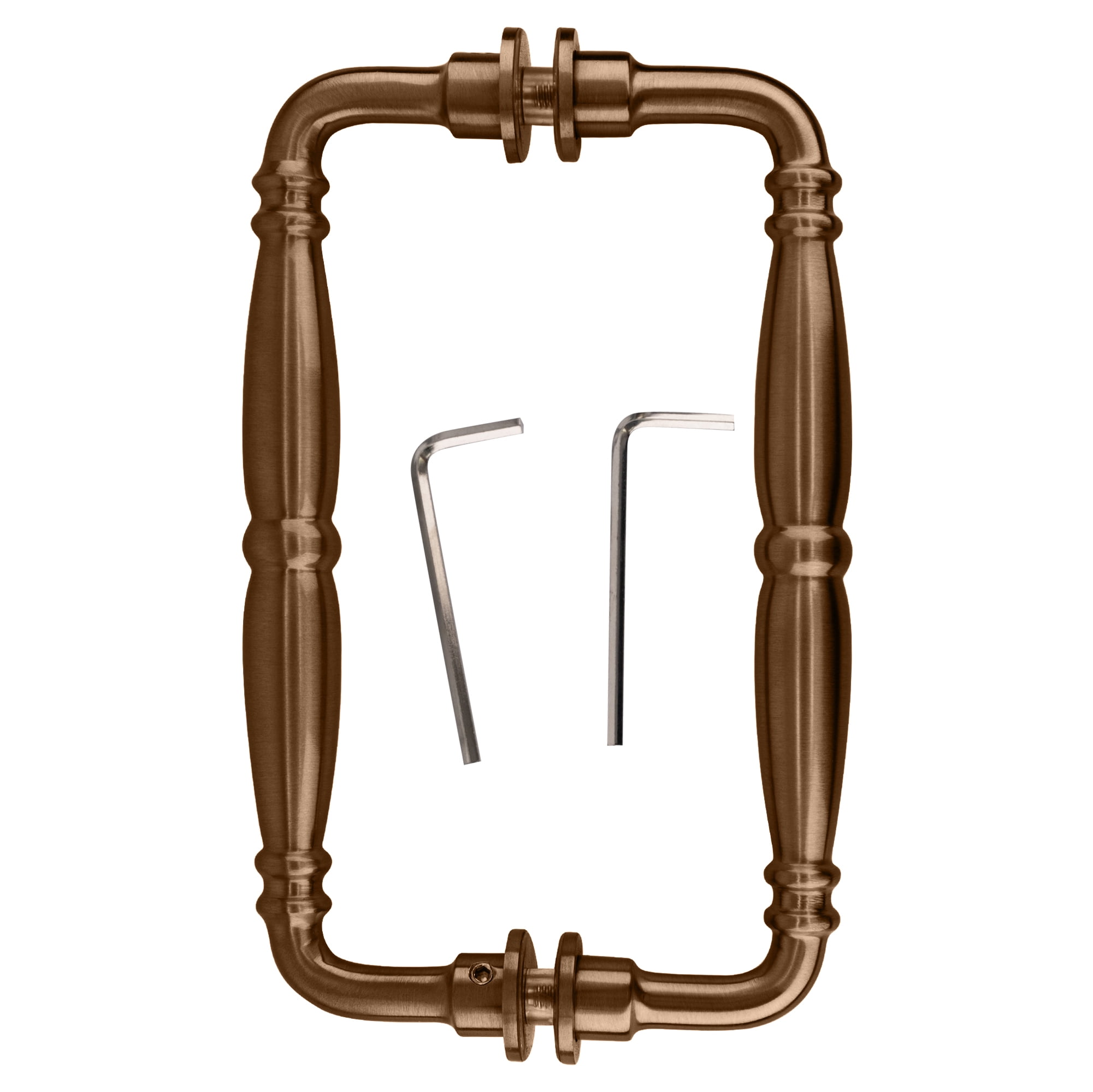 CRL V1C8X8ABRZ Antique Bronze 8" Victorian Style Back-to-Back Pull Handles