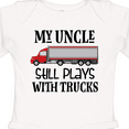 thumbnail image 4 of Inktastic Truck Driver Uncle for Nephew Boys or Girls Long Sleeve Baby Bodysuit, 4 of 5