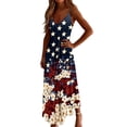 thumbnail image 7 of Erwazi Summer Dresses for Women 4th Of July Printed Crew Neck Sleeveless Ankle Length Dress Celebrations Outdoor Parties Activities Casual Dresses, 7 of 7
