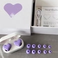 thumbnail image 3 of Heart Shaped Wireless Earbuds, Bluetooth 5.3 Headphones Digital Intelligent Control Bluetooth Earphones Noise Reduction Sports Wireless In Ear Bluetooth Earphones Clearance, 3 of 7
