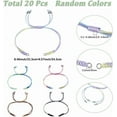thumbnail image 6 of 20Pcs 5 Colors Adjustable Nylon Bracelets Cord Bracelet Thread Link Rope Twist Cord Beaded Chain with Gold Open Jump Rings for Jewelry Making Friendship Bracelet DIY Crafts Findings, 6 of 8