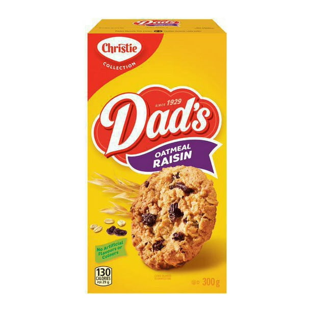 Biscuits à farine d'avoine avec raisins secs Dad's