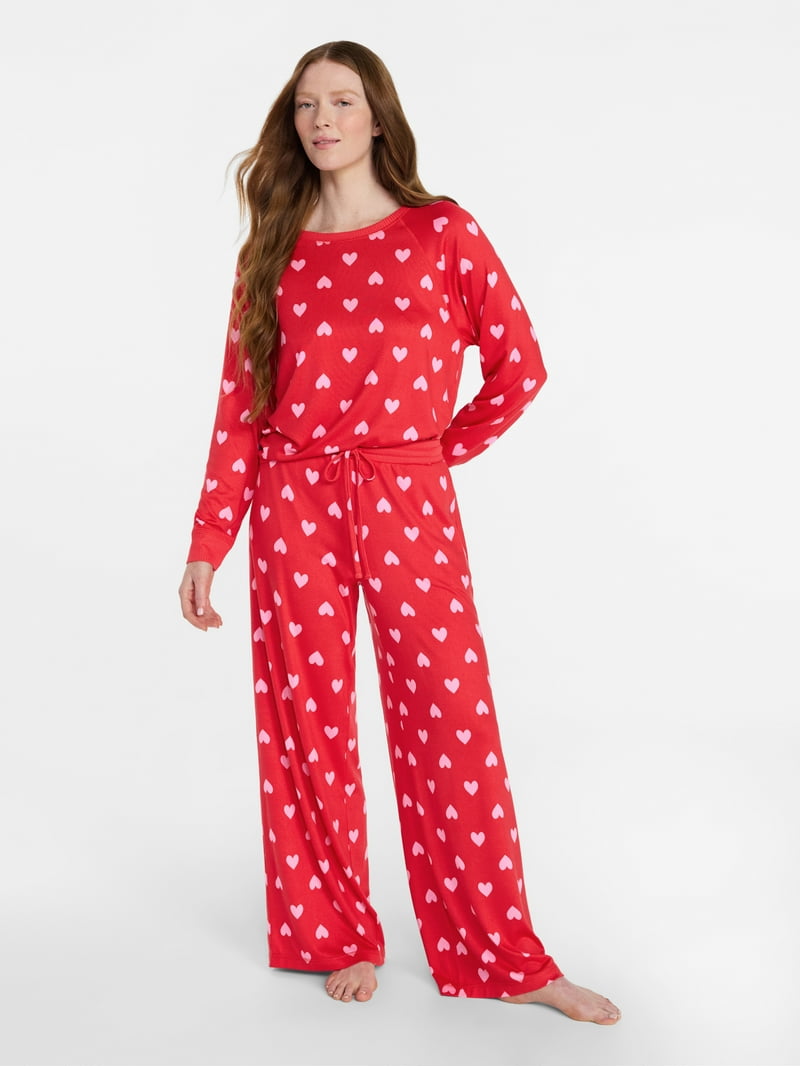 Joyspun Women's Cozy Lounge Collection Hacci Knit Sleep Pants, 29