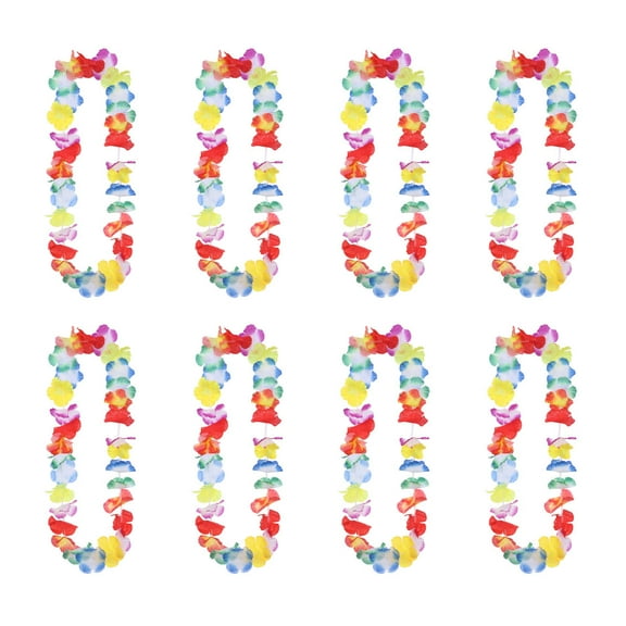 WORGEOUS 36 Pcs Hawaii Tropical Flower Leis Necklaces Accessories Party Supplies