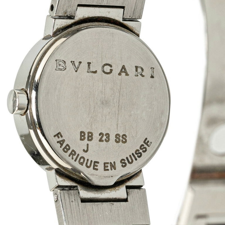 Pre-Owned BVLGARI Watch BB23SS Quartz Black Dial Stainless  display picture 1