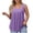 Purple, variant on Lixiuxyad Workout Tank Tops Woman Women's Casual Square Neck Tank Top Pure Color Ruffle Detail Blouse For Spring Summer Daily Wear With Jeans,Black