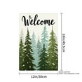 thumbnail image 4 of JOOCAR Welcome Winter Forest Garden Flag for Winter Christmas Home Outdoor Garden Yard Door Decor 12x18 inch, 4 of 5