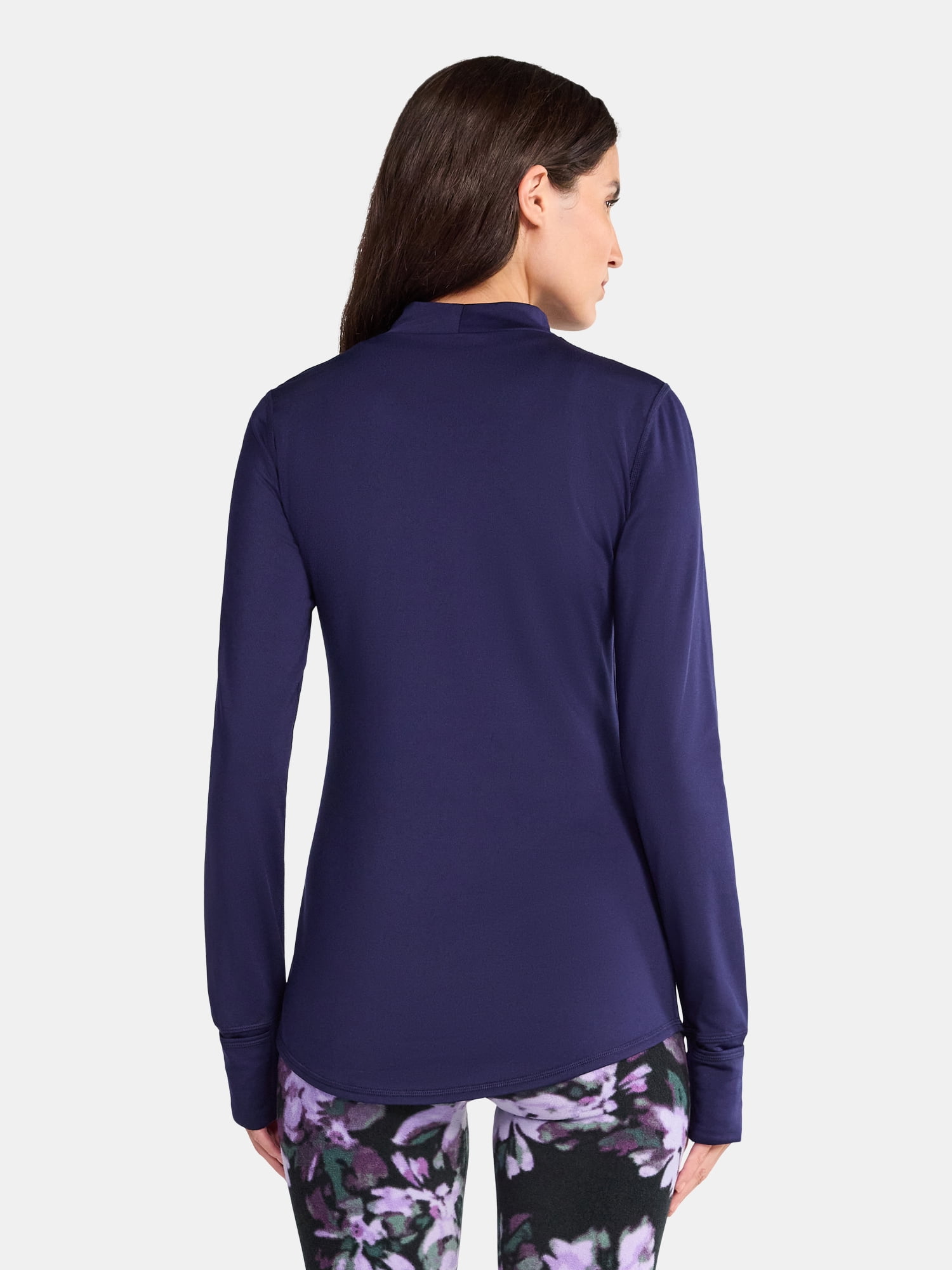ClimateRight by Cuddl Duds Women's Warm Plush Warmth Mock Neck Base Layer Thermal Top, Sizes XS to 4X