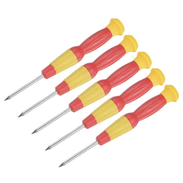 Precisión Torx Destornillador, T2 Estrella Cabeza para Reloj Lentes Electrónica Reparación, 5uds