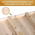 thumbnail image 6 of VEIKOUS Outdoor Wood Raised Garden Bed, 47'' Elevated Planter Box w/ Drainage Holes for Vegetables, Flowers and Herbs, 6 of 12