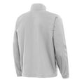 thumbnail image 3 of Men's-Antigua  Heather Gray Chase Elliott Brisk Quarter-Zip Pullover Jacket, 3 of 3