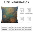 thumbnail image 5 of COMIO  Square Throw Pillow Covers Golden Blue Mandala Bohemian Pillow Cases Decorative for Home Bedroom Sofa Pillowcases Standard, 5 of 5