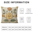 thumbnail image 6 of COMIO  Designer Throw Pillow Covers for Couch,Vintage French Pillows Cover with Daisy Floral Pattern,Beige Luxury Farmhouse Decorative Square Cushion for Bed,Living Room,Outdoor 2pc, 6 of 6