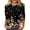 29#Navy, variant on 3/4 Length Sleeve Shirts for Women Floral Business Shirts Tops Blouses Tops Loose Fit T-Shirts