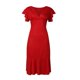thumbnail image 5 of Gibobby Vestido sexy para fiesta Vestido ajustado ajustado con volantes brillantes a la moda para mujer, vestido Sexy Retro con escote en V para fiesta y Club Patry(Rojo,G), 5 of 5
