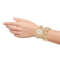 thumbnail image 3 of Kendall + Kylie Women's Quartz Gold Rope Metal Band Analog Watch and Rope Bracelet Set, 3 of 3