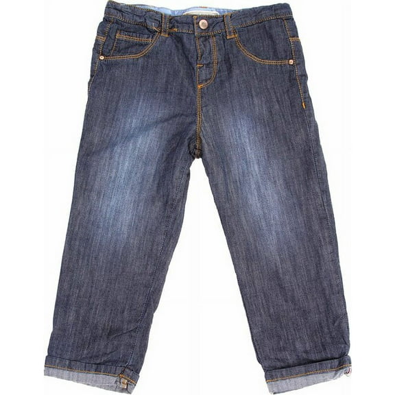 Richie House Boy's Straight Cut Cuffed Lined Jeans RH120130