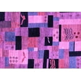 thumbnail image 1 of Ahgly Company Indoor Rectangle Abstract Purple Modern Area Rugs, 2' x 4', 1 of 4