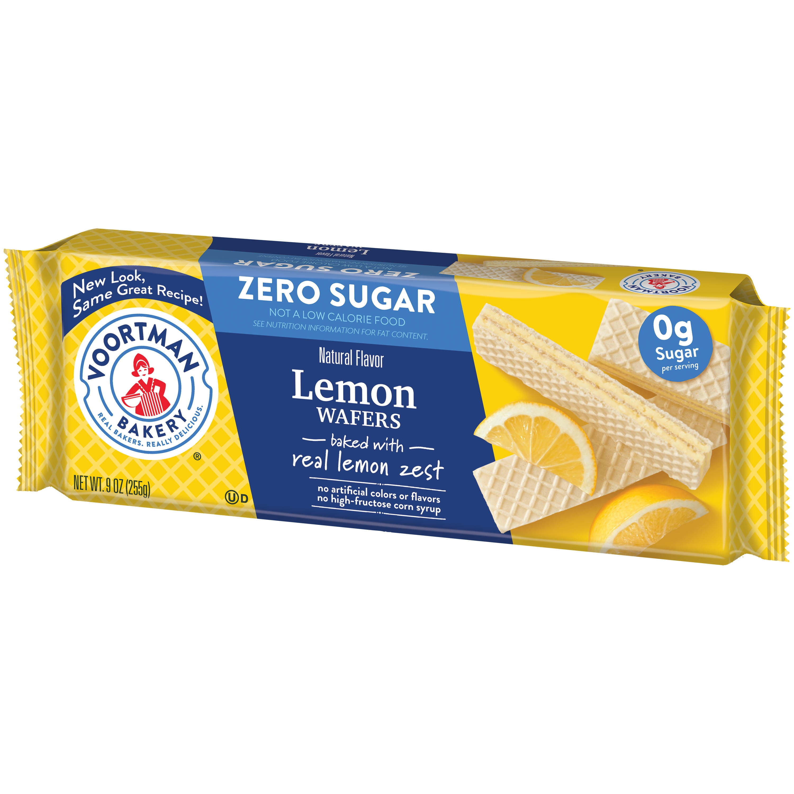 Voortman Sugar-Free Lemon Wafer Cookies, 9 Oz.