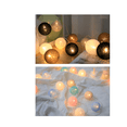 thumbnail image 5 of LED Christmas Day Household Decorative Lights Cotton String Ball Lights String Raktan Ball Lanterns C, 5 of 5