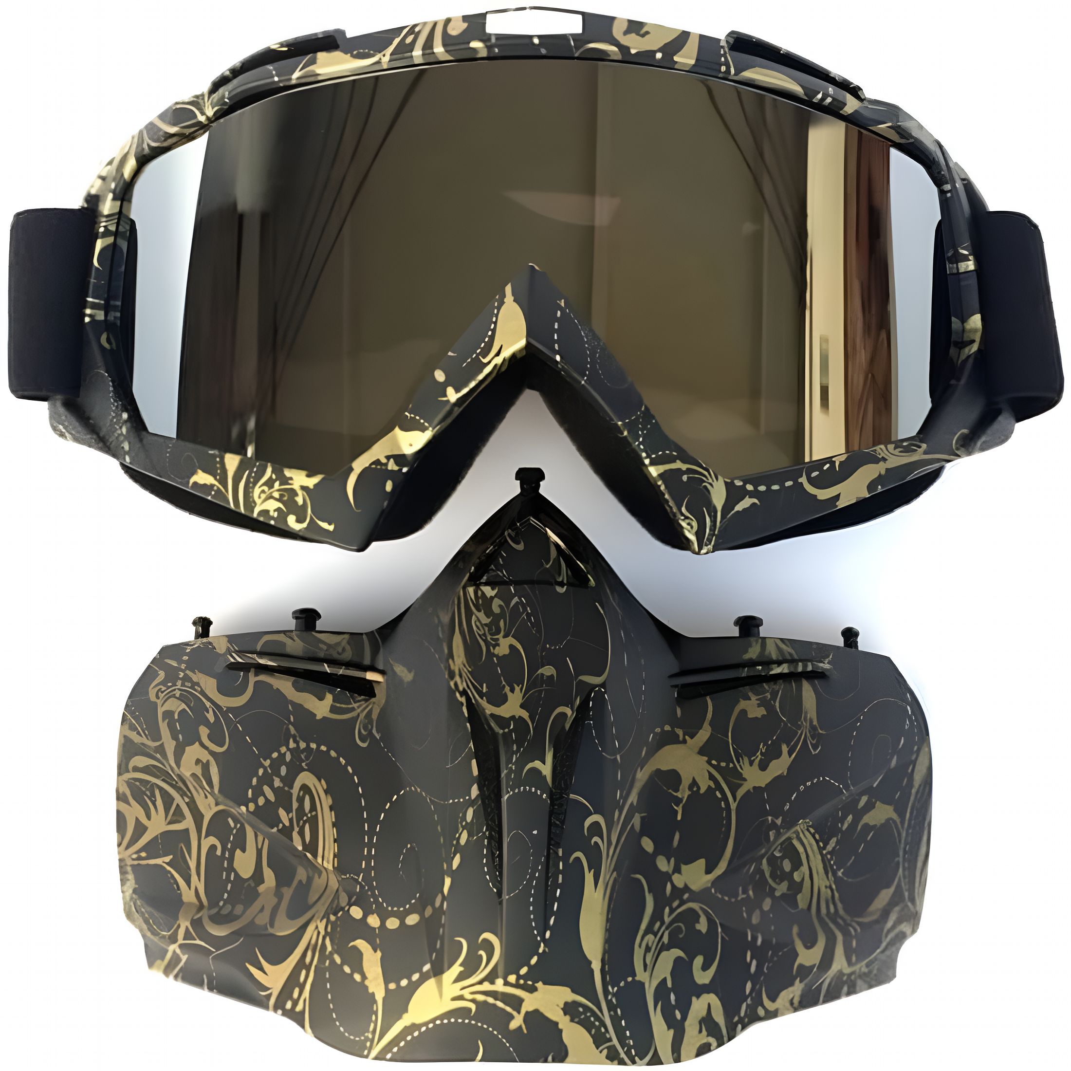 GJX Snow Ninja Mask,Snow Ninja Mask Goggles,Cold Weather Goggles,Ski Mask with Goggles,Dritnow Outdoor Mask Anti Fog