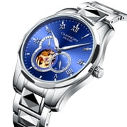 GUANQIN Men Skeleton Japan Miyoda 82s7 Movement Automatic Self Winding Wrist Watch with Tungsten Steel Band Luminous