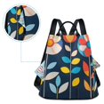 thumbnail image 5 of FORMRS Women's Travel Backpack Purse Anti-Theft Hidden Pockets Casual Shoulder Bag, Simple Floral, 5 of 7