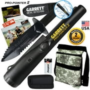 Garrett Pro Pointer II Metal Detector Pinpointer with Camo Digger's Pouch and Edge Digger