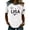White, variant on USA 250th Anniversary Shirt for Women American Flag Print T Shirts Fourth of July Clothes Casual Crewneck Summer Tops