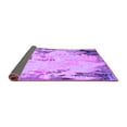 thumbnail image 2 of Ahgly Company Indoor Round Oriental Purple Industrial Area Rugs, 3' Round, 2 of 4