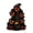 Black, variant on Halloween Scary Pumpkin Ghost Tree Light, Spooky LED O Lantern Tabletop Hanging Plastic Halloween Decoration for Home Party Porch Mantel Decor (Orange)