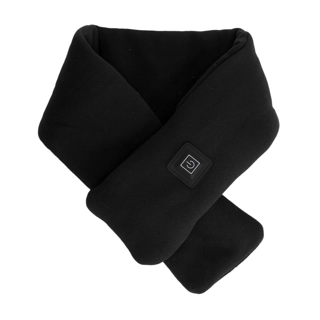Bufanda calefactable inteligente con protección contra el frío, cálida y eléctrica, con USB, para hombre y mujer, color negro
