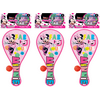 JA-RU Disney Paddle Ball with String (3 Units) Minnie Mouse & Friends Real Quality Paddle Balls Classic Game Toy. Fidget Toys for Boys and Girls. Birthday Stuffer Paddleball W-Minnie-7802-3