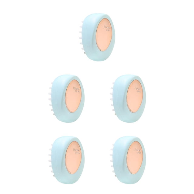 Minnieouse Masajeador de cuero cabelludo Cabezal de ducha antideslizante Cepillo de masaje para el cabello Cómodo azul Type2 NO2 Minnieouse CBP284603