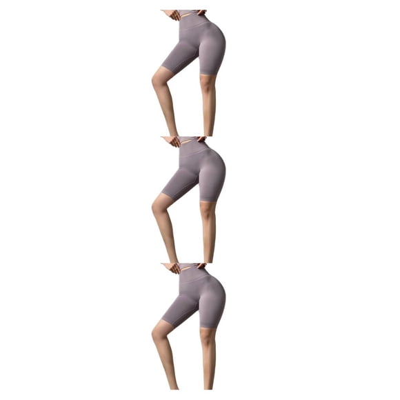 Qarigey Inicio Mujeres Pantalones cortos de yoga Niñas Correr Jogging Entrenamiento Fitness Cintura alta Pantalones cortos deportivos Type1 NO1